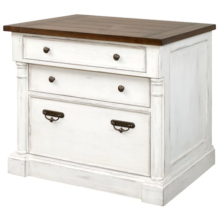 Durham Mfg Durham 3 Drawer Lateral File Cabinet in White IMDU455